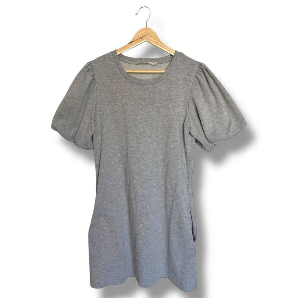 Ellison Women's Gray Puff Sleeve Dress Size Small